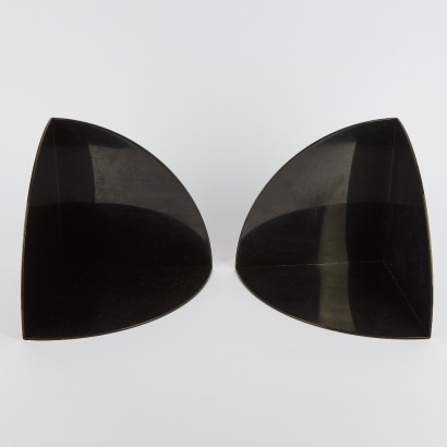 A Pair of Kartell ABS plastic Model 4909 bookends by Giotto Stoppino