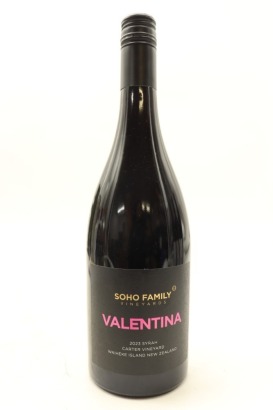 (1) 2023 Soho Valentina Syrah, Waiheke Island
