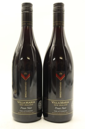 (2) 2017 Villa Maria Single Vineyard The Attorney Pinot Noir, Marlborough