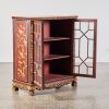 An Oriental Red-lacquer and Gilt-carved glass Two-door Cabinet - 3