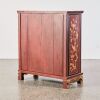 An Oriental Red-lacquer and Gilt-carved glass Two-door Cabinet - 4