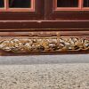 An Oriental Red-lacquer and Gilt-carved glass Two-door Cabinet - 7
