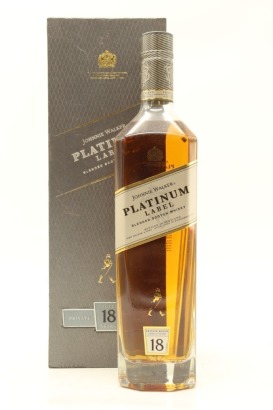 (1) Johnnie Walker Platimun 18 Year Old Blended Scotch Whisky, Scotland, 750ml, 40% ABV