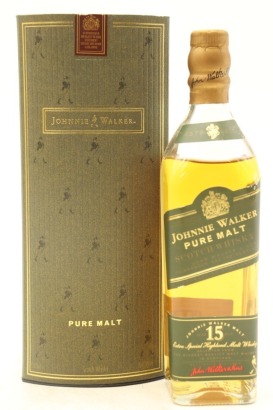 (1) Johnnie Walker Green Label Pure Malt 15 Year Old Blended Malt Scotch Whisky, Scotland, 200ml, 43% ABV (GB) (LS)