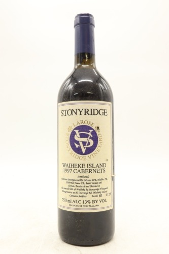 (1) 1997 Stonyridge Vineyard Larose, Waiheke Island