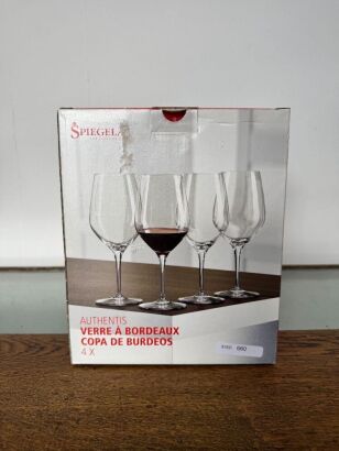A Set of four Spiegelau Verre A Bordeaux Wine Glasses in box