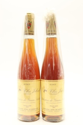 (2) 2005 Domaine Zind-Humbrecht Pinot Gris Clos Jebsal Selection des Grains Nobles, Alsace, 375ml [RP95]