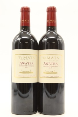 (2) 2017 Te Mata Estate 'Awatea' Cabernets - Merlot, Hawke's Bay