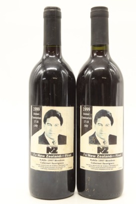 (2) 1997 Nobilo Cabernet Sauvignon NZ First Annual Convention Winston Peters, Auckland