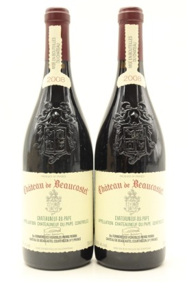 (2) 2008 Chateau de Beaucastel Chateauneuf-du-Pape, Rhone [JR17] [WS93]