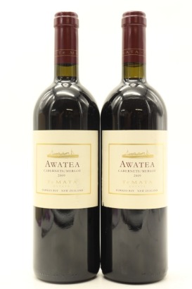 (2) 2009 Te Mata Estate Awatea Cabernets Merlot, Hawke's Bay