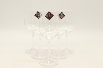 (1) Six Riedel Crystal Wine Glasses, 6 Glasses Sold as One Lot