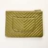 Chanel, Green Chevron Medium O Case - 2