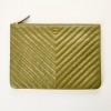Chanel, Green Chevron Medium O Case