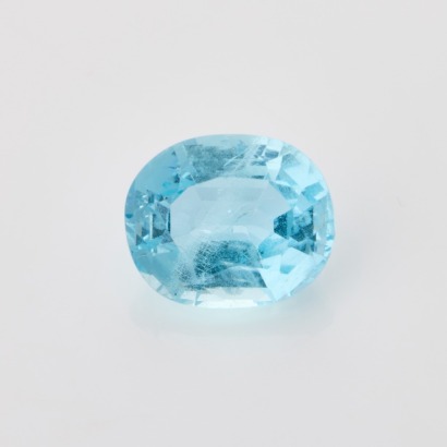 Loose, 4.10ct Oval Cut Aquamarine