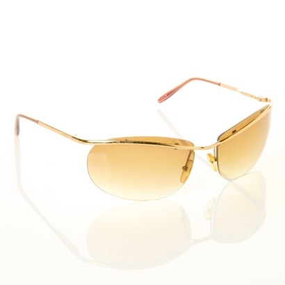 Gucci, Vintage, Brown / Gold-tone Sunglasses
