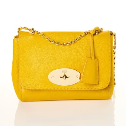Mulberry, Yellow Cow Leather Lily Crossbody Chain Bag