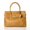 Mulberry, Deer Brown Grainy Print Cow Leather Bayswater Tote Bag