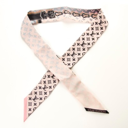 Louis Vuitton, 100% Silk "Rising Confidential" Bandeau