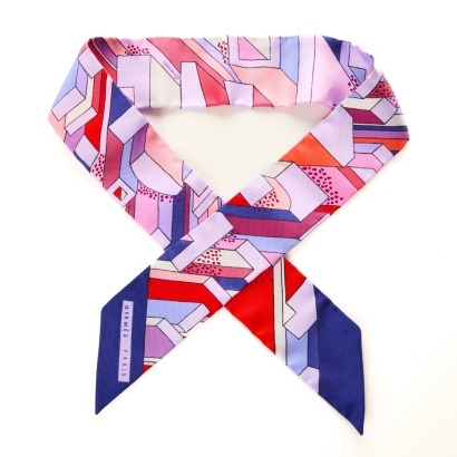 Herm&egrave;s, 'On a Summer Day' 100% Silk Twilly with Box