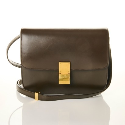 Celine, Camel Box Calfskin Medium Classic Box Flap Bag