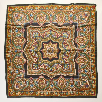 Yves Saint Laurant, Paisley 100% Silk Scarf
