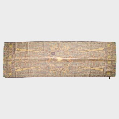 Etro, Mauve Paisley 70% Wool / 30% Silk Scarf
