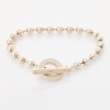 Gucci, 17cm Sterling Silver Toggle Ball Chain Bracelet with Box