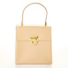 Salvatore Ferragamo, Beige Gancini Top Handle Bag