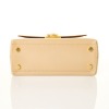 Salvatore Ferragamo, Beige Gancini Top Handle Bag - 3
