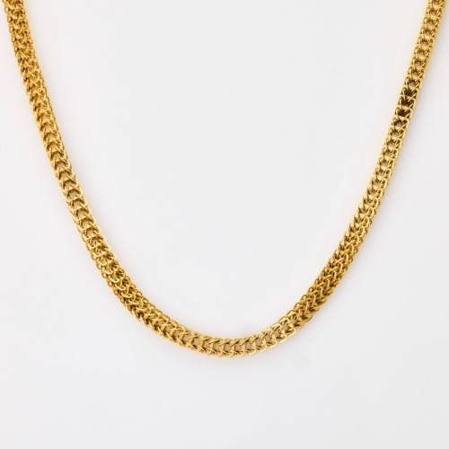 14ct Yellow Gold, 94cm Square Fancy Link Chain