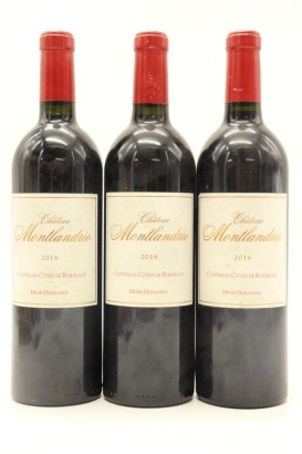 (3) 2016 Chateau Montlandrie, Cotes de Castillon
