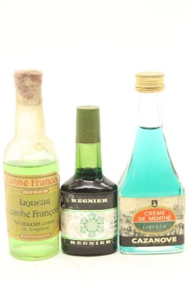 (1) Creme de Menthe Miniatures, 3 Bottles Sold as One Lot