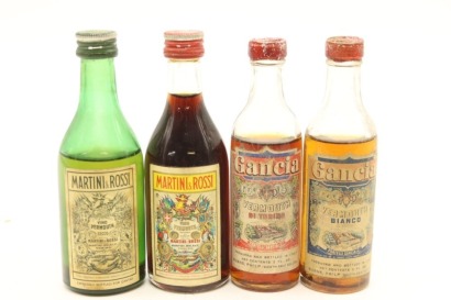 (1) Vermouth Miniatures, 4 Bottles Sold as One Lot