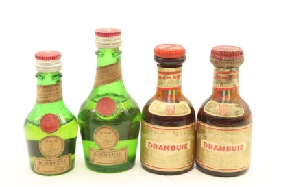 (1) Benedictine & Drambuie Miniatures, 4 Bottles Sold as One Lot