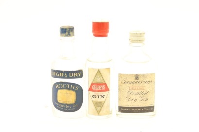 (1) Gin Miniatures, 3 Bottles Sold as One Lot