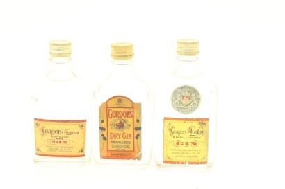 (1) Gin Miniatures, 3 Bottles Sold as One Lot