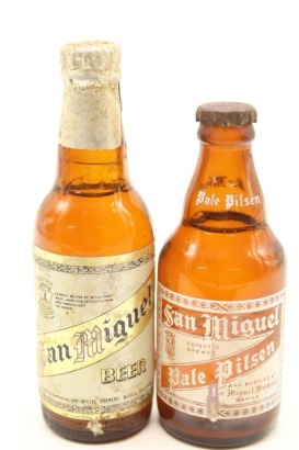 (1) San Miguel Miniatures, 2 Bottles Sold as One Lot