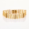 15ct Yellow Gold, Vintage, 17cm 4 Bar-Gate Bracelet