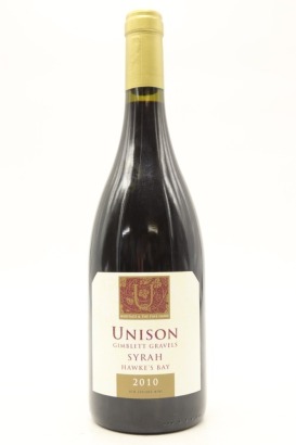 (1) 2010 Unison Vineyard Syrah, Gimblett Gravels