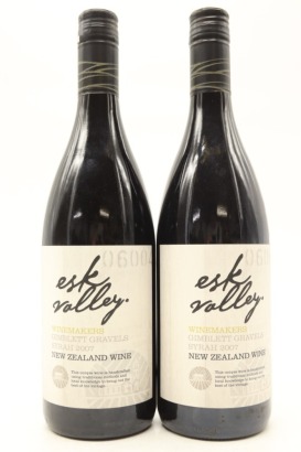 (2) 2007 Esk Valley Winemakers Reserve Syrah, Gimblett Gravels