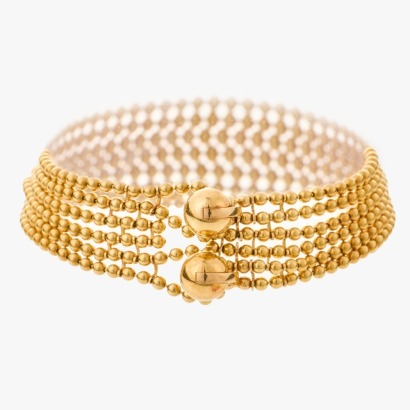 Cartier, Vintage, 18ct Yellow Gold, 'Draperie' Collection Bracelet, circa 1999