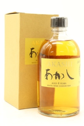 (1) Eigashima - White Oak Distillery Akashi Aged 4 Years White Wine Cask Japanese Blended Whisky, 50% ABV, 500ml (GB)