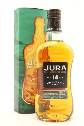 (1) Isle of Jura Distillery 14 Year Old American Rye Cask Single Malt Scotch Whisky, 40% ABV (GB)