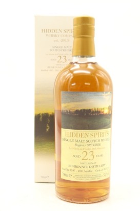 (1) Benrinnes 'Hidden Spirits' 1997 23 Year Old Single Malt Scotch Whisky, 52.8% ABV (GB)