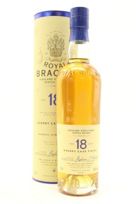 (1) Royal Brackla 18 Year Old Sherry Cask Single Malt Scotch Whisky, 46% ABV (GB)