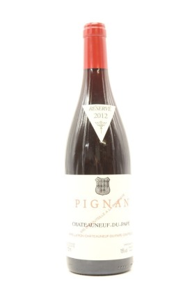 (1) 2012 Chateau Rayas Chateauneuf-du-Pape Pignan Reserve, Rhone