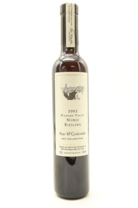 (1) 2002 Alan McCorkindale Noble Riesling, Waipara, 375ml
