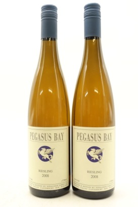 (2) 2008 Pegasus Bay Riesling, Waipara