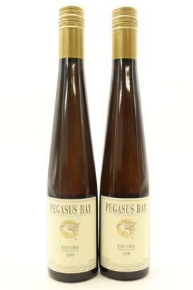 (2) 2008 Pegasus Bay Encore Noble Riesling, Waipara, 375ml
